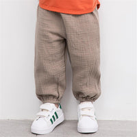 Unisex Solid Color Casual Harem Pants Bulk Childrens Clothing Suppliers - PrettyKid