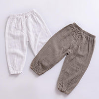 Unisex Solid Color Casual Harem Pants Bulk Childrens Clothing Suppliers - PrettyKid