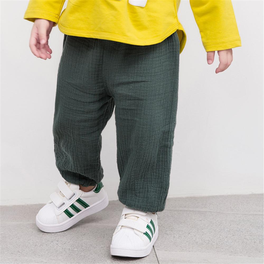 Unisex Solid Color Casual Harem Pants Bulk Childrens Clothing Suppliers - PrettyKid