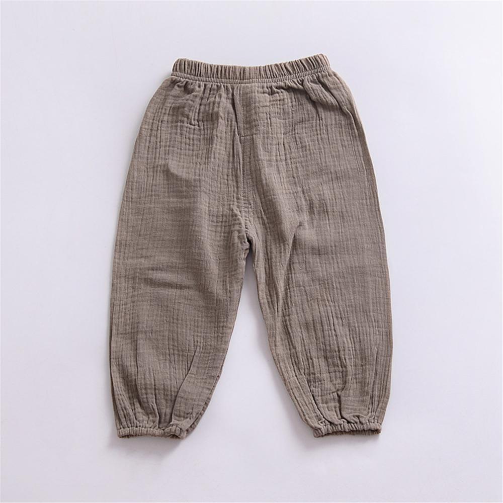 Unisex Solid Color Casual Harem Pants Bulk Childrens Clothing Suppliers - PrettyKid