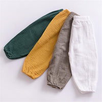 Unisex Solid Color Casual Harem Pants Bulk Childrens Clothing Suppliers - PrettyKid