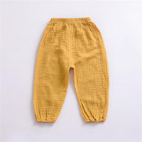 Unisex Solid Color Casual Harem Pants Bulk Childrens Clothing Suppliers - PrettyKid