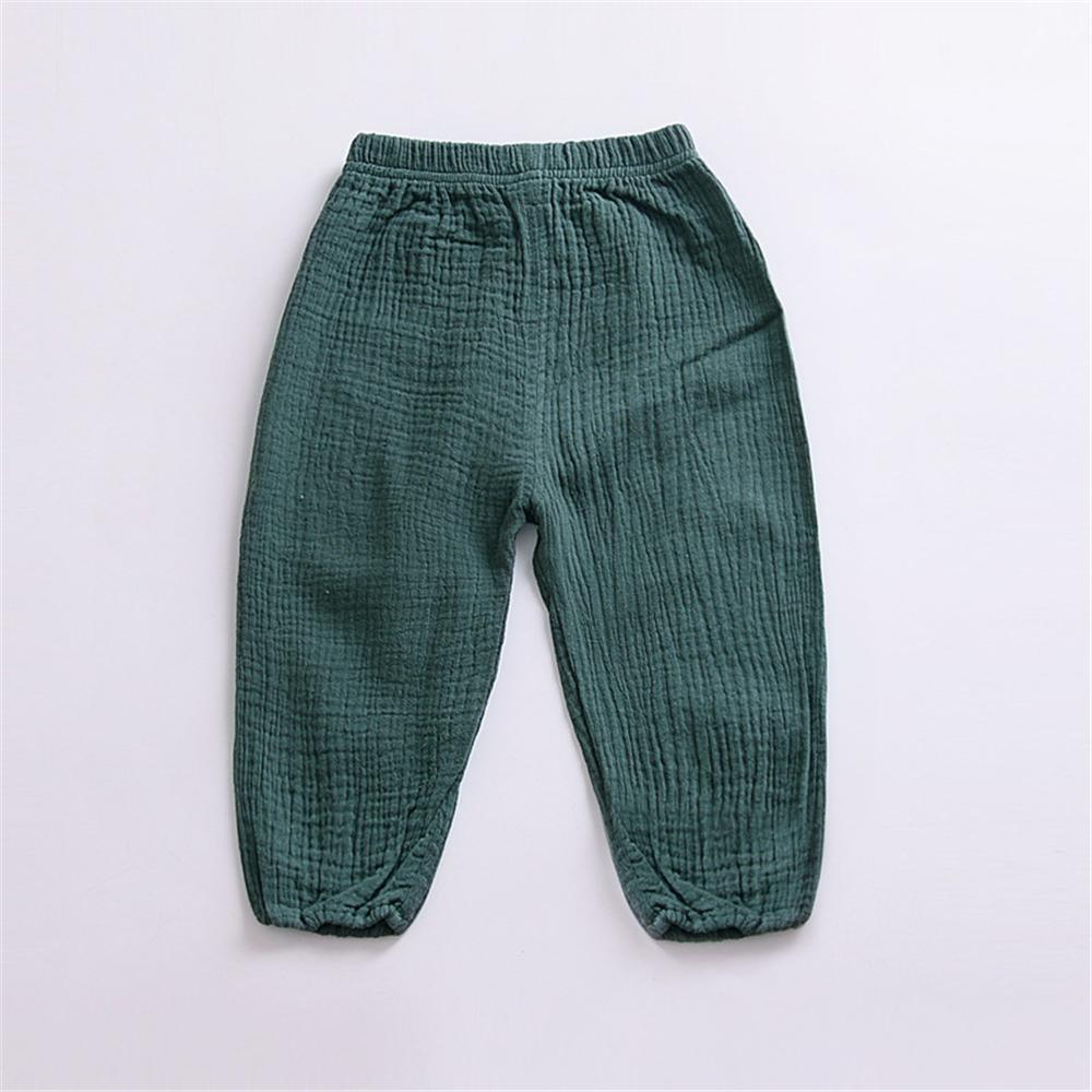 Unisex Solid Color Casual Harem Pants Bulk Childrens Clothing Suppliers - PrettyKid
