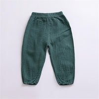 Unisex Solid Color Casual Harem Pants Bulk Childrens Clothing Suppliers - PrettyKid