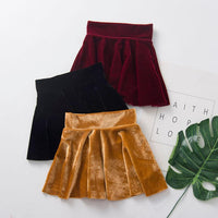 Girls Solid Color Casual Pleated Skirts Toddler Girl Wholesale Clothing - PrettyKid