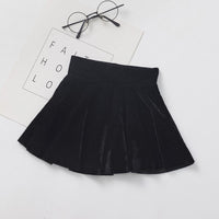 Girls Solid Color Casual Pleated Skirts Toddler Girl Wholesale Clothing - PrettyKid