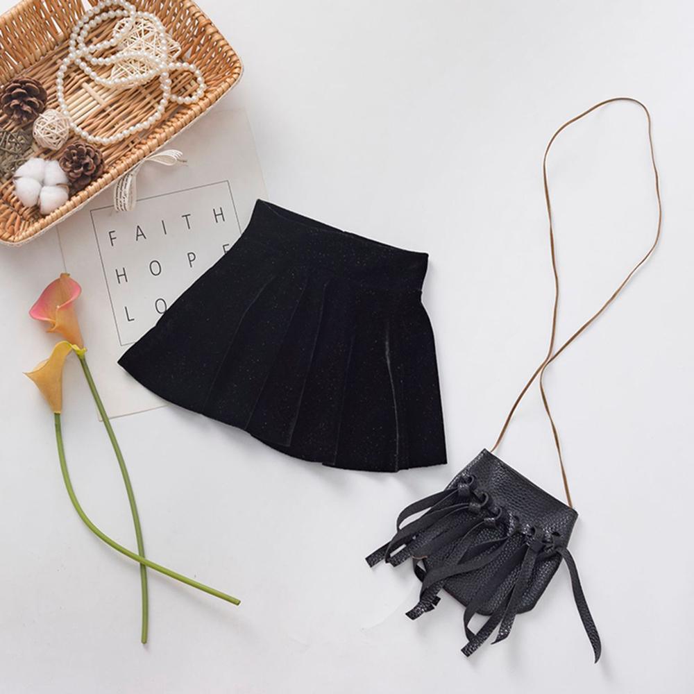 Girls Solid Color Casual Pleated Skirts Toddler Girl Wholesale Clothing - PrettyKid