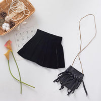 Girls Solid Color Casual Pleated Skirts Toddler Girl Wholesale Clothing - PrettyKid