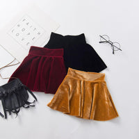 Girls Solid Color Casual Pleated Skirts Toddler Girl Wholesale Clothing - PrettyKid