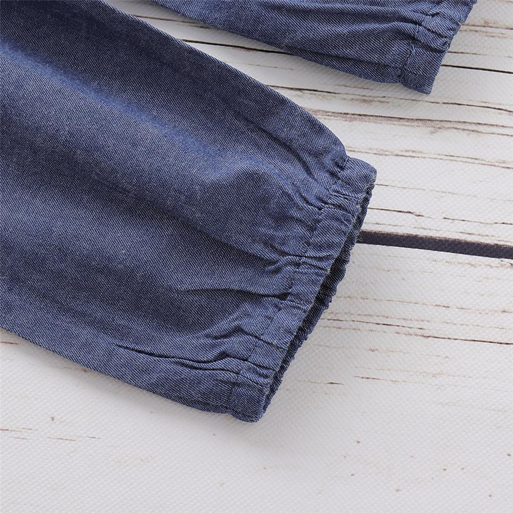 Girls Solid Color Casual Top & Trousers & Headband Girls Clothing Wholesale - PrettyKid