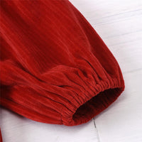 Girls Solid Color Crew Neck Long Sleeve Dress Kids Wear Wholesale - PrettyKid