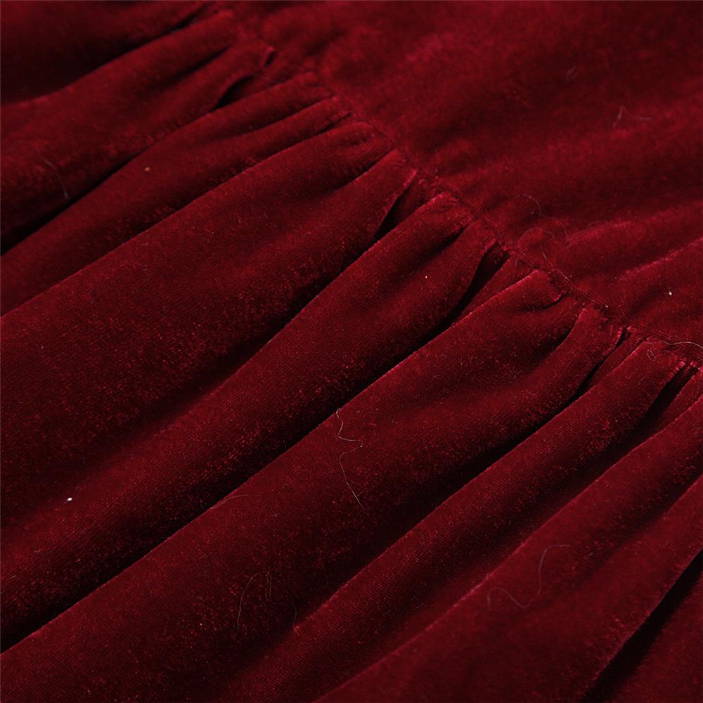 Girls Solid Color Lantern Sleeve Princess Dress Toddler Girl Wholesale Clothing - PrettyKid