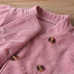 Baby Girls Solid Color Long Sleeve Button Outwear Baby Clothes Warehouse - PrettyKid