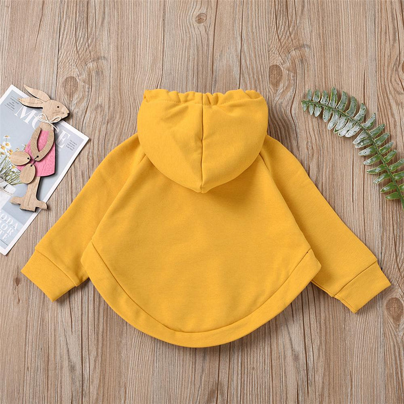 Unisex Solid Color Long Sleeve Hooded Cloak Style Top Trendy Kids Wholesale Clothing - PrettyKid