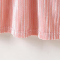 Girls Solid Color Long Sleeve Pleated Princess Dress Girls Dress Wholesale - PrettyKid