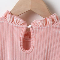 Girls Solid Color Long Sleeve Pleated Princess Dress Girls Dress Wholesale - PrettyKid