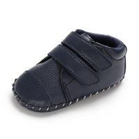 Baby Unisex Solid Color Magic Tape Flats Wholesale Infant Shoes - PrettyKid