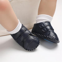 Baby Unisex Solid Color Magic Tape Flats Wholesale Infant Shoes - PrettyKid