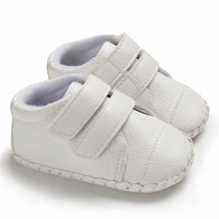Baby Unisex Solid Color Magic Tape Flats Wholesale Infant Shoes - PrettyKid