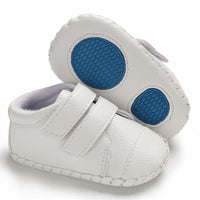 Baby Unisex Solid Color Magic Tape Flats Wholesale Infant Shoes - PrettyKid