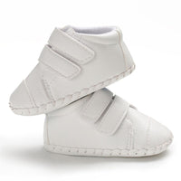 Baby Unisex Solid Color Magic Tape Flats Wholesale Infant Shoes - PrettyKid