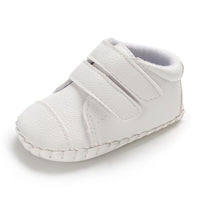 Baby Unisex Solid Color Magic Tape Flats Wholesale Infant Shoes - PrettyKid