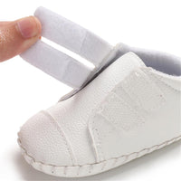 Baby Unisex Solid Color Magic Tape Flats Wholesale Infant Shoes - PrettyKid