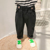 Boys Solid Color Pocket Casual Pants Wholesale Boys Clothing Suppliers - PrettyKid