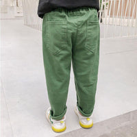 Boys Solid Color Pocket Casual Pants Wholesale Boys Clothing Suppliers - PrettyKid