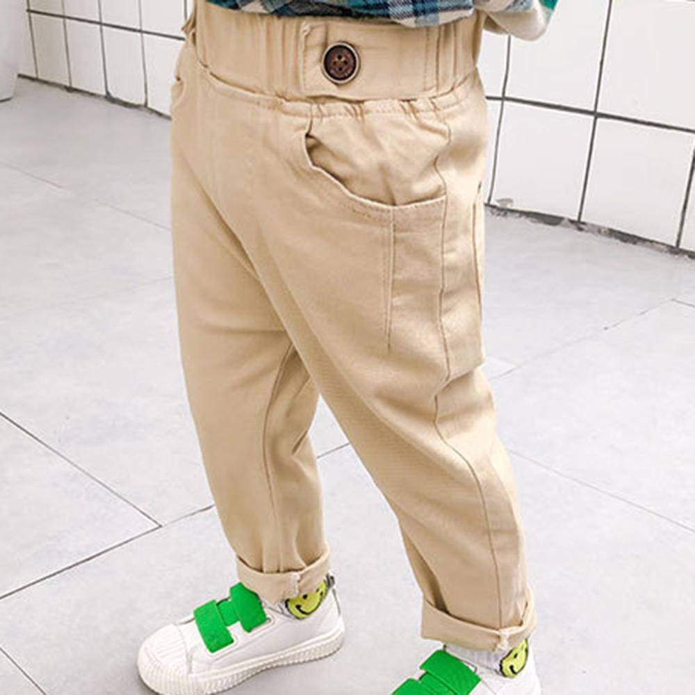 Boys Solid Color Pocket Casual Pants Wholesale Boys Clothing Suppliers - PrettyKid