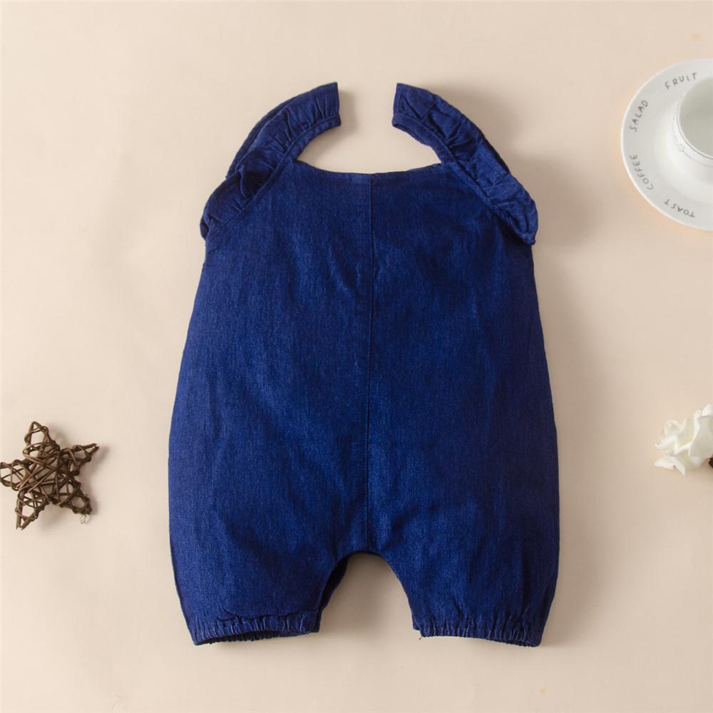 Baby Unisex Solid Color Sleeveless Romper Wholesale Baby Outfits - PrettyKid