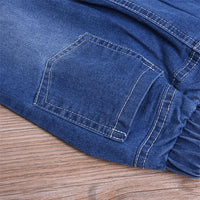 Girls Solid Color Sleeveless Top & Pearl Jeans Toddler Girls Wholesale - PrettyKid