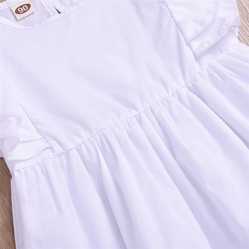 Girls Solid Color Sleeveless Top & Pearl Jeans Toddler Girls Wholesale - PrettyKid