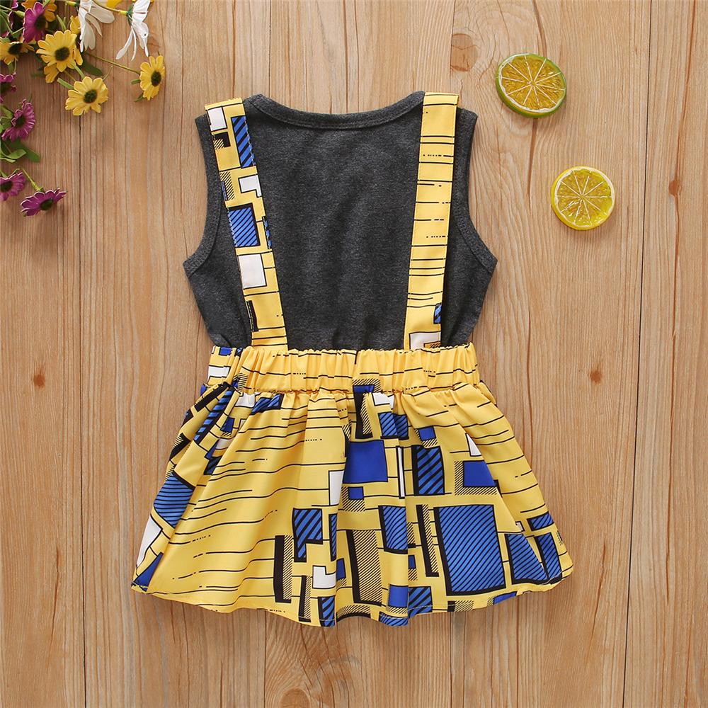 Boys Solid Color Sleeveless Top & Suspender Dress Baby clothes Cheap Wholesale - PrettyKid
