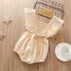 Girls Solid Color Summer Sleeveless Tie Up Jumpsuit Wholesale Little Girl Boutique Clothing - PrettyKid