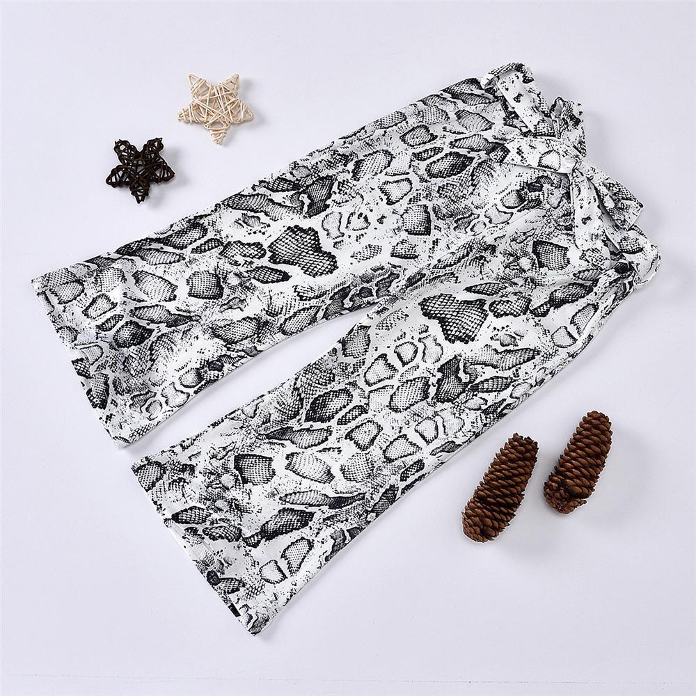 Girls Solid Color Tie Neck Top & Trousers Wholesale Girls Boutique clothes - PrettyKid
