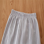 Girls Solid Color Top & Striped Trousers Wholesale Girls Clothing - PrettyKid