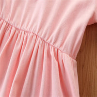 Girls Solid Color Top & Striped Trousers Wholesale Girls Clothing - PrettyKid