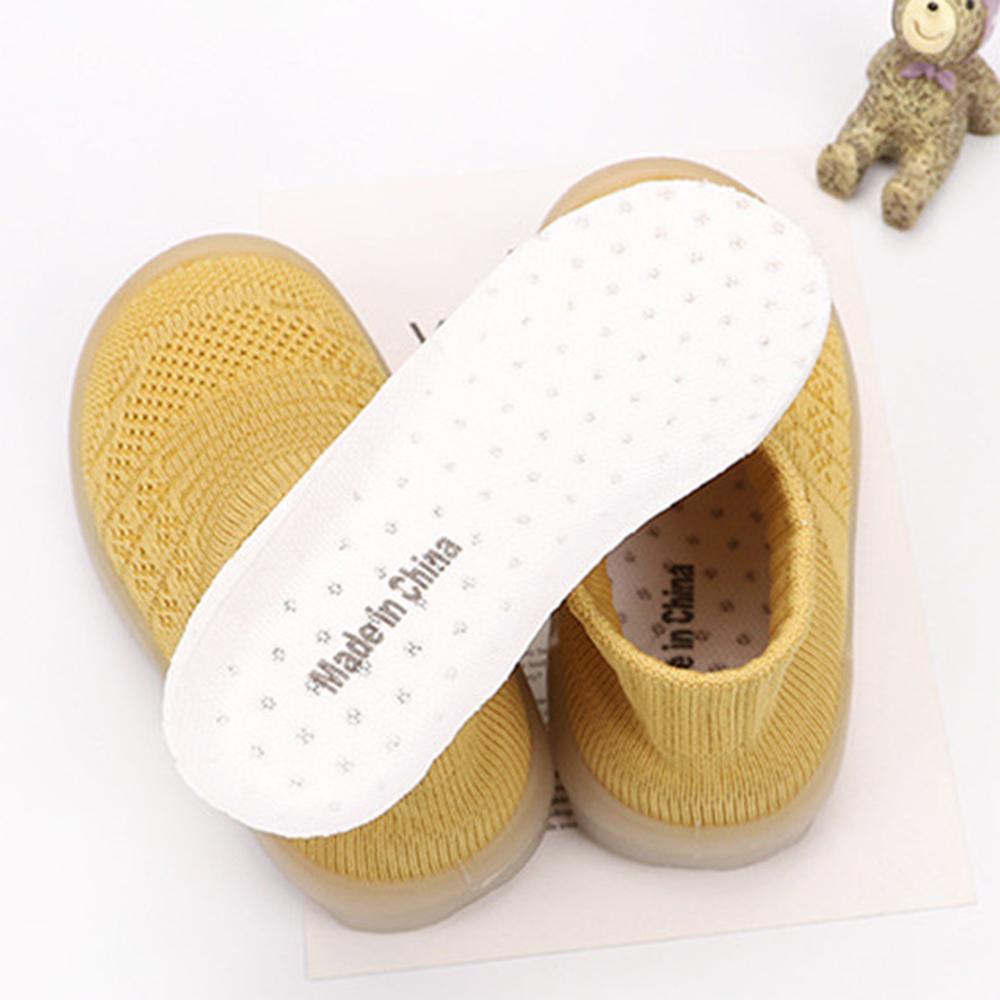 Baby Solid Comfy Kintted Sock Flats Shoes - PrettyKid