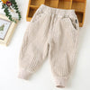 Girls Solid Corduroy Pocket Pants Wholesale - PrettyKid