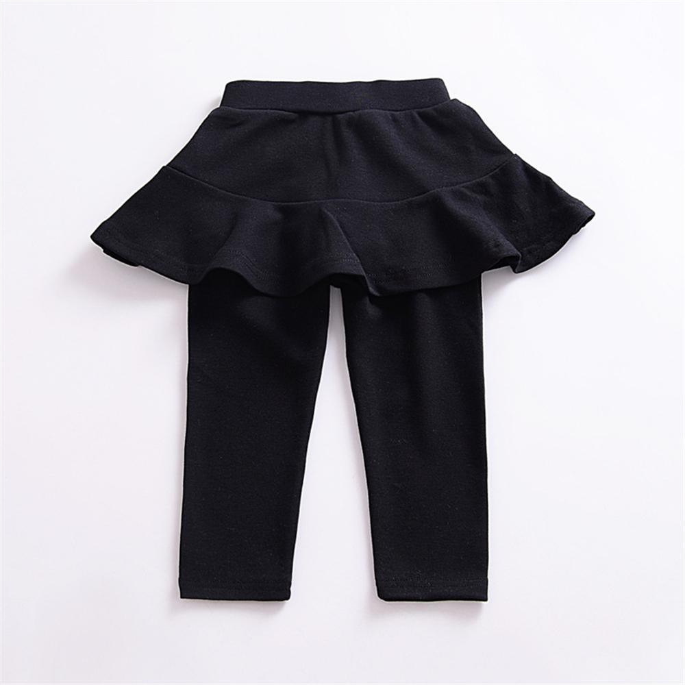 Toddler Girls Solid Culottes Casual Leggings Toddler Girls Wholesale - PrettyKid