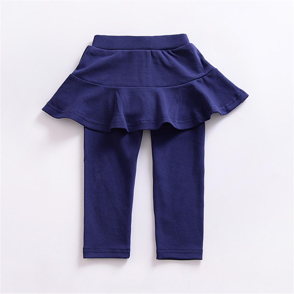 Toddler Girls Solid Culottes Casual Leggings Toddler Girls Wholesale - PrettyKid