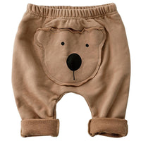 Baby Solid Cute Bear Harem Pants - PrettyKid