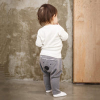 Baby Solid Cute Bear Harem Pants - PrettyKid