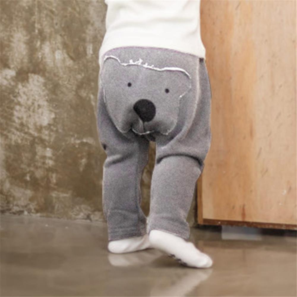 Baby Solid Cute Bear Harem Pants - PrettyKid