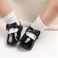 Baby Girls Solid Cute PU Magic Tape Shoes Wholesale Baby Shoes - PrettyKid