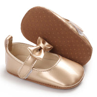 Baby Girls Solid Cute PU Magic Tape Shoes Wholesale Baby Shoes - PrettyKid