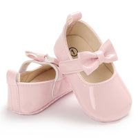 Baby Girls Solid Cute PU Magic Tape Shoes Wholesale Baby Shoes - PrettyKid