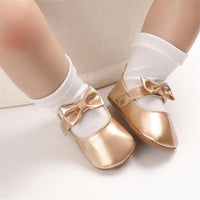 Baby Girls Solid Cute PU Magic Tape Shoes Wholesale Baby Shoes - PrettyKid