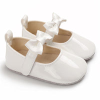 Baby Girls Solid Cute PU Magic Tape Shoes Wholesale Baby Shoes - PrettyKid